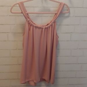 LOFT blush pink flowy tank top